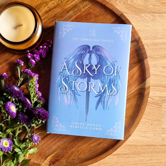 A Sky of Storms by Chloe Hodge & Rebecca Camm (The Terrulian Trials #1)