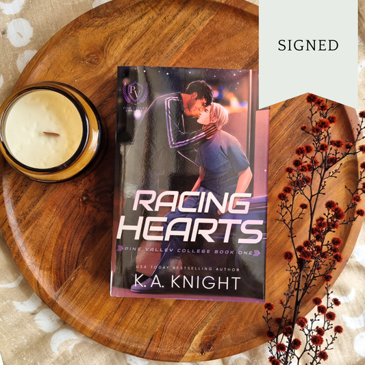 Racing Hearts by K.A. Knight (Pine Valley College #1)